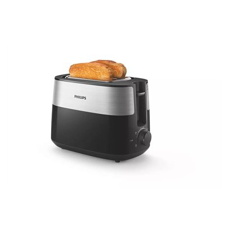 Philips | HD2516/90 Daily Collection | Toaster | Power 830 W | Number of slots 2 | Housing material Plastic | Black